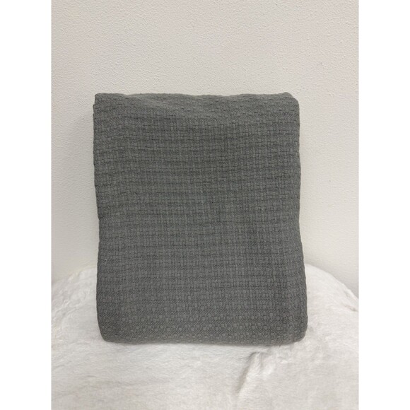 Ralph Lauren Bronze Comfort Classic Cotton KING Blanket Spa Grey